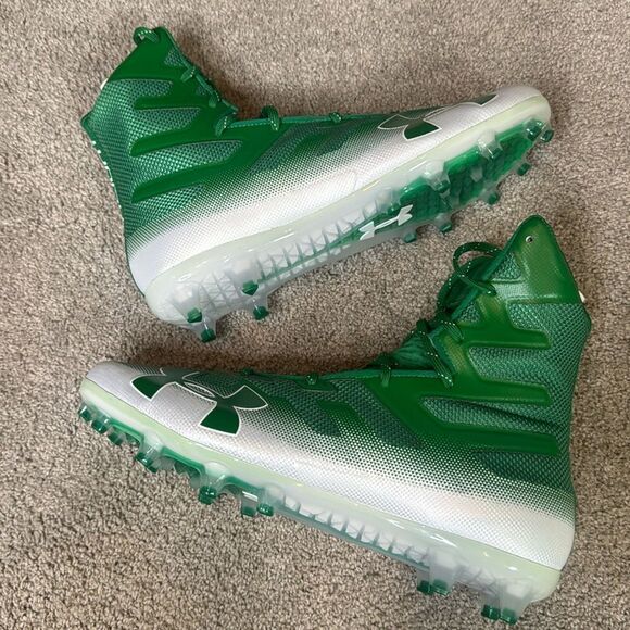 Men’s Under Armour Highlight MC Green Football Cleats Size 13 3000177-103 NEW - Picture 6 of 12